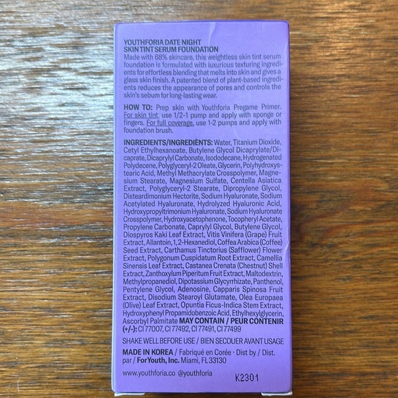 Youthforia | Date Night Tint Foundation | Light Med Neutral w/Golden Undertones - Picture 3 of 6